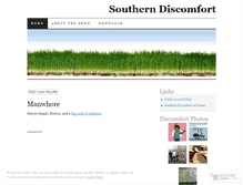 Tablet Screenshot of discomfort.wordpress.com