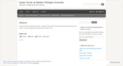 Desktop Screenshot of careercornerwmu.wordpress.com