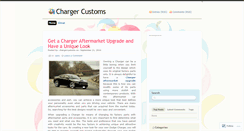 Desktop Screenshot of chargercustoms.wordpress.com