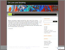 Tablet Screenshot of loveandsmoking.wordpress.com