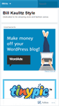 Mobile Screenshot of billkaulitzstyle.wordpress.com