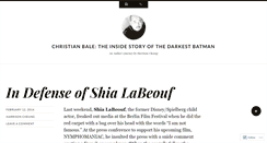 Desktop Screenshot of christianbalebook.wordpress.com