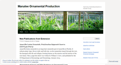 Desktop Screenshot of manateeornprod.wordpress.com