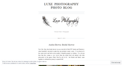 Desktop Screenshot of luxephotoblog.wordpress.com