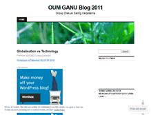 Tablet Screenshot of oumganu.wordpress.com