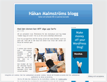 Tablet Screenshot of hakanmalmstrom.wordpress.com