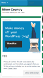 Mobile Screenshot of misercountry.wordpress.com