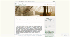 Desktop Screenshot of mygreensenses.wordpress.com
