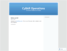Tablet Screenshot of cybaroperations.wordpress.com