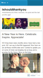 Mobile Screenshot of ishouldthankyou.wordpress.com