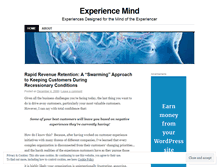 Tablet Screenshot of experiencemind.wordpress.com