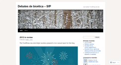 Desktop Screenshot of debatesdebioetica.wordpress.com