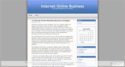 Desktop Screenshot of internetonlinebusiness.wordpress.com