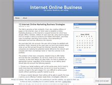 Tablet Screenshot of internetonlinebusiness.wordpress.com