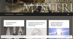 Desktop Screenshot of misteridunia.wordpress.com
