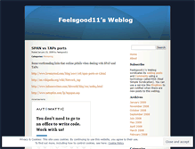 Tablet Screenshot of feelsgood11.wordpress.com