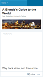 Mobile Screenshot of ablondesguidetotheworld.wordpress.com