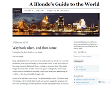 Tablet Screenshot of ablondesguidetotheworld.wordpress.com