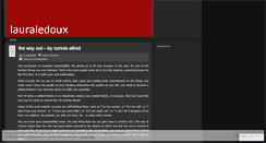 Desktop Screenshot of lauraledoux.wordpress.com