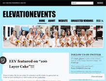 Tablet Screenshot of elevationevents.wordpress.com