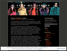 Tablet Screenshot of feedmefashion.wordpress.com