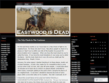 Tablet Screenshot of eastwoodisdead.wordpress.com