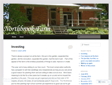 Tablet Screenshot of northbrookfarm.wordpress.com