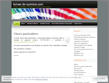 Tablet Screenshot of clasesparticularesquimica.wordpress.com