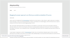 Desktop Screenshot of aloysiusvikky.wordpress.com