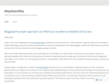 Tablet Screenshot of aloysiusvikky.wordpress.com