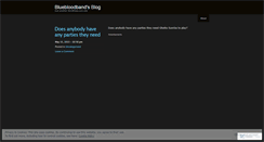 Desktop Screenshot of bluebloodband.wordpress.com