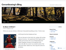 Tablet Screenshot of covuniboxing.wordpress.com