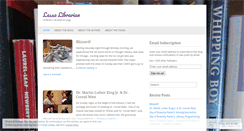 Desktop Screenshot of lessalibrarian.wordpress.com