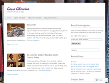 Tablet Screenshot of lessalibrarian.wordpress.com