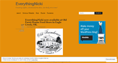 Desktop Screenshot of everythingnicki.wordpress.com