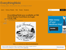 Tablet Screenshot of everythingnicki.wordpress.com
