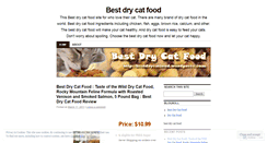 Desktop Screenshot of bestdrycatfood.wordpress.com