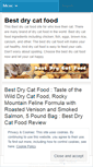 Mobile Screenshot of bestdrycatfood.wordpress.com