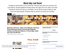 Tablet Screenshot of bestdrycatfood.wordpress.com