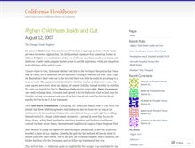 Tablet Screenshot of calhealth.wordpress.com