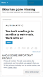 Mobile Screenshot of ilkkahasgonemissing.wordpress.com