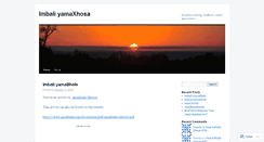 Desktop Screenshot of amaxhosa.wordpress.com