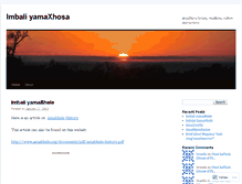 Tablet Screenshot of amaxhosa.wordpress.com