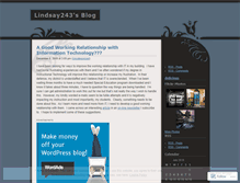 Tablet Screenshot of lindsay243.wordpress.com