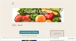 Desktop Screenshot of optimasalud.wordpress.com