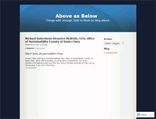 Tablet Screenshot of aboveasbelow.wordpress.com