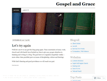 Tablet Screenshot of gospelandgrace.wordpress.com