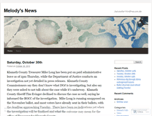 Tablet Screenshot of melodysnews.wordpress.com