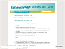 Tablet Screenshot of bestcamcorderforhomeusedpcq.wordpress.com