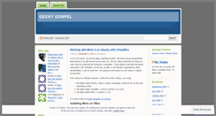 Desktop Screenshot of geekygospel.wordpress.com